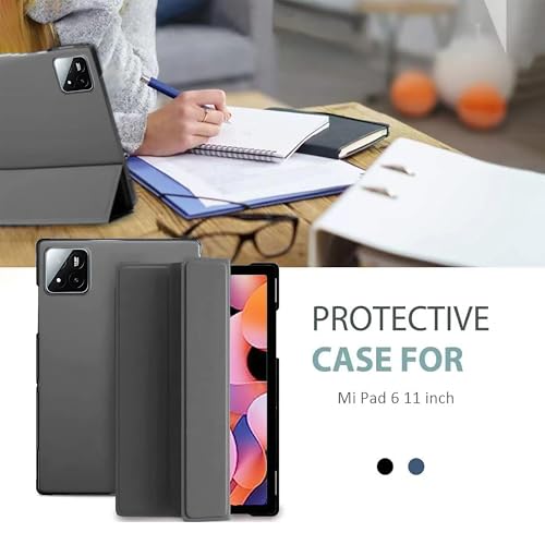 ProElite Cover for Xiaomi Mi Pad 8/8 Pro/Mi Pad 7/7 Pro 11.2 inch Cover, Flip Case Cover with Transparent Back & Stylus Pen [Auto Sleep Wake Support], Flowers - Image 3