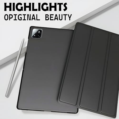 ProElite Cover for Xiaomi Mi Pad 8/8 Pro/Mi Pad 7/7 Pro 11.2 inch Cover, Flip Case Cover with Transparent Back & Stylus Pen [Auto Sleep Wake Support], Flowers - Image 4