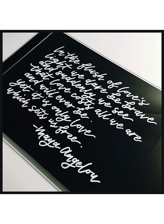 Flysea Paint Pens White Black Marker, 6 Pack 0.7mm Acrylic Black Permanent Marker ,White Paint Pens for Rock Painting Stone Ceramic Glass Plastic Glass Metal Canvas Water-based Extra Fine Point - Image 5