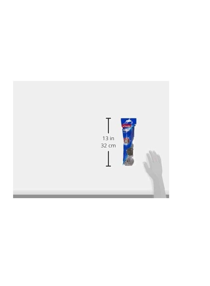 Vileda Stainless Steel Inox 5 Scouring Pad, Pack of 2, Heavy Duty Scouring Pad, Rust Free and Long Lasting - Image 3