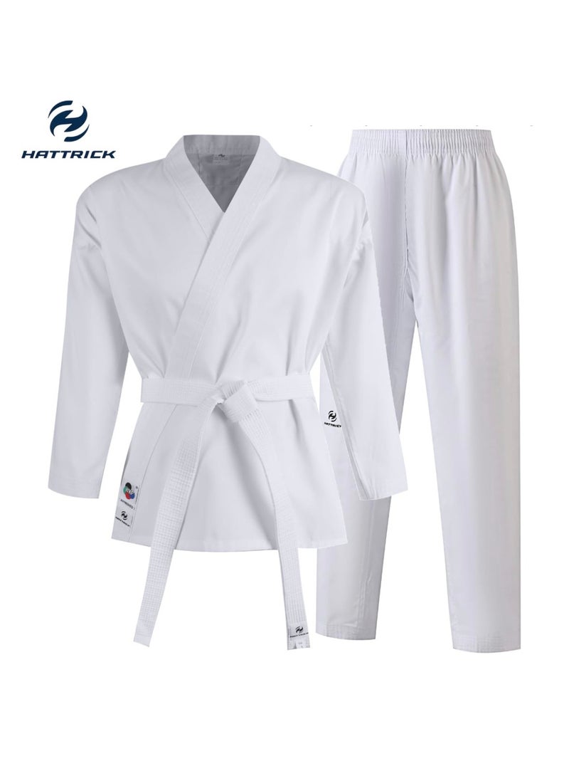 Hattrick Three-Piece Karate Uniform For All Ages High Quality Fabric - Image 1
