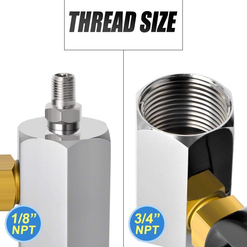 MEANLIN MEASURE 0-100Psi 2" Steel Double Graduated Air Test Pressure gauges, 3/4" FNPT Connection, -3-2-3% Accuracy - Image 3