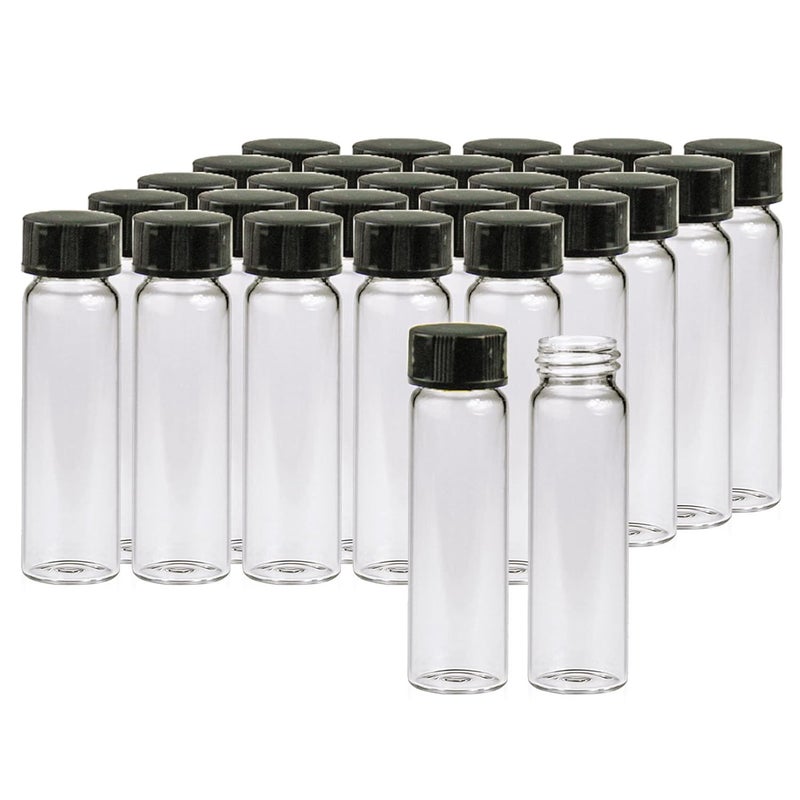 Borosilicate Glass Vials 0.27 oz 20 pcs with Leak-Proof Screw Caps and PE Liner for HPLC GC Sample Preservation Chemistry Biology and Pharmaceutical Testing - Image 1