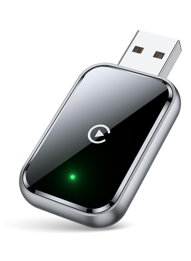 Digisand Wireless Carplay Adapter for iPhone, Convert Wired Carplay to Wireless, 2 in 1 Plug and Play Carplay Adapter for iOS 10 Android 11 and Above, Cars with Built-in Carplay