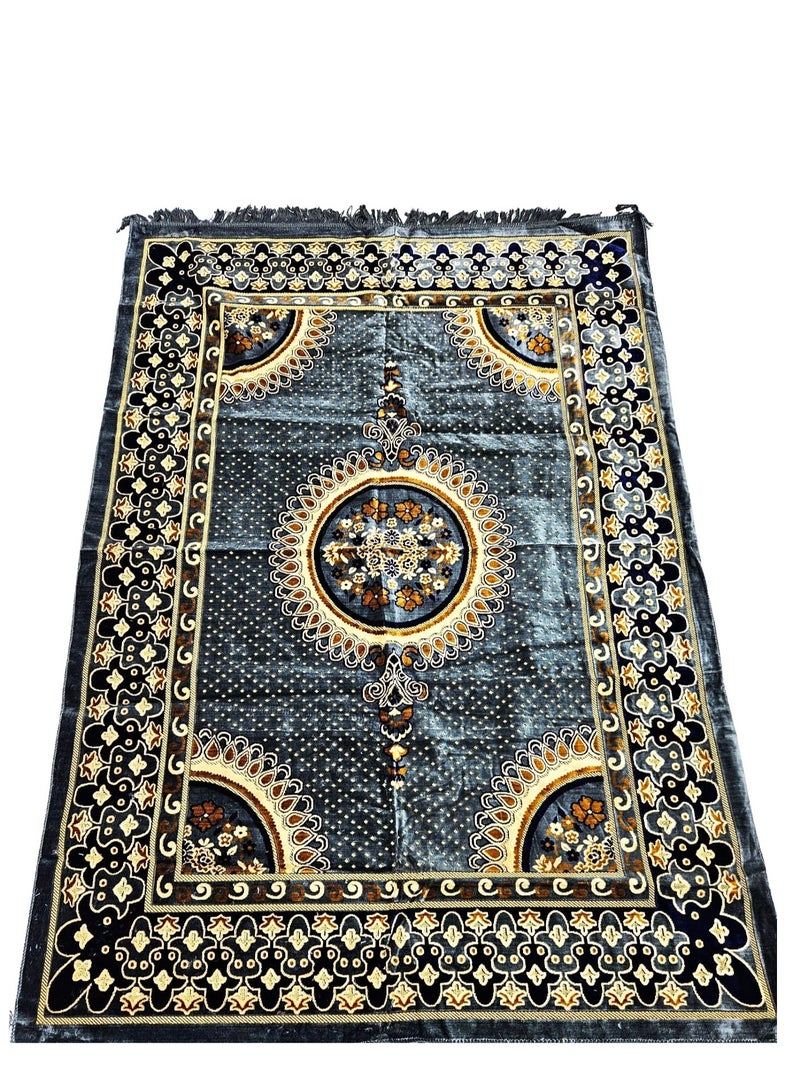 الصقر سجادة مجلس عالية الجودة من شركة الصقر التركية | سجادة مجلس (1.4×2 متر) | سجادة صحراوية ناعمة ولامعة، سجادة تخييم، سجادة نزهة، سجادة تخييم، سجادة سفر، سجادة لغرفة المعيشة، المكتب - تصميم متنوع - Image 1