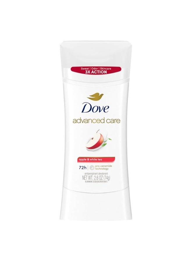 دوف أدفانسد كير مزيل عرق مضاد للتعرق – برائحة التفاح والشاي الأبيض، 74 جم - Image 1