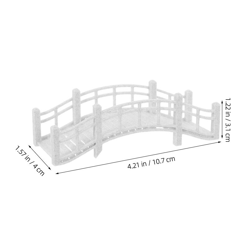 Miniature Arch Bridge For Mini Garden Decor Tiny Vintage Bridge Model -Landscape Accessory Decoration Sand Table Adornment - Image 3