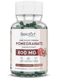 Bekdorf Pomegranate Purified Extract 800 Mg 60 Vegan Capsules  - Image 1