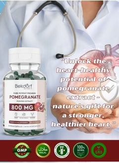 Bekdorf Pomegranate Purified Extract 800 Mg 60 Vegan Capsules  - Image 4