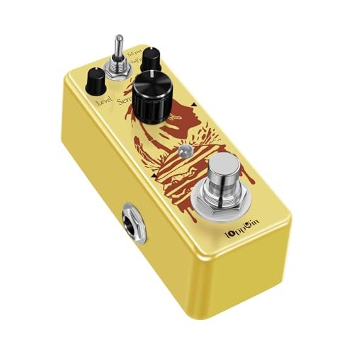 IOppWin Optical Compressor Pedal for Electric Guitar & Bass, Classic Analog Comp Effect with Smooth Attack & Decay, True Bypass, Mini Size Metal Housing (Yellow) - Image 4