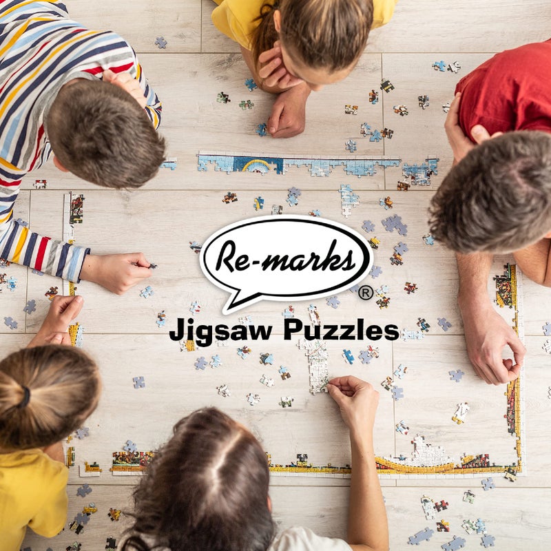Re-marks Travel Atlas Retro 1000-Piece Jigsaw Puzzle for All Ages - Image 5