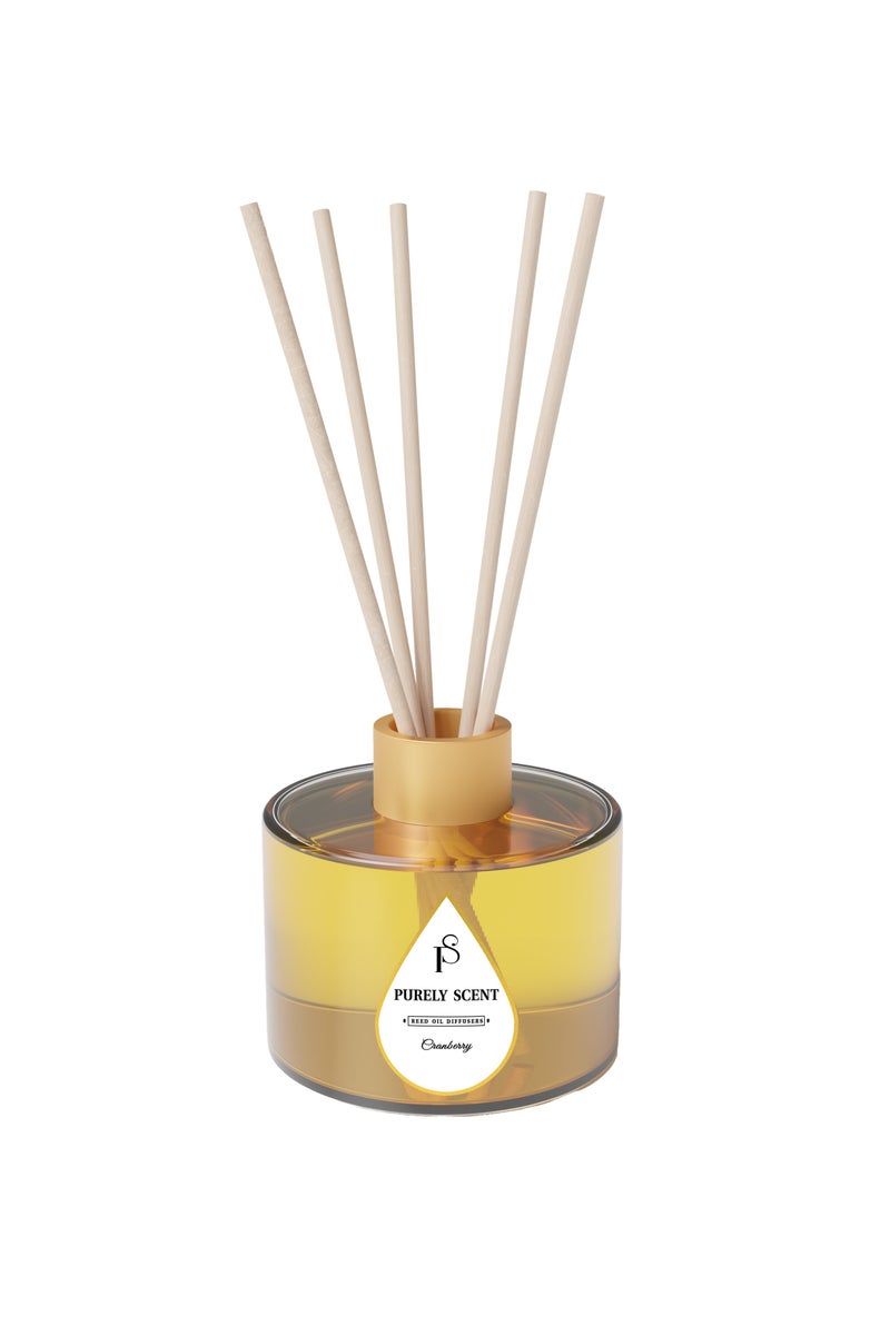 Cranberry Reed Diffuser – Large 150ML Luxury Scented Oil Diffuser – Long Lasting Home Fragrance with Essential Oils – Elegant Decor & Gift Idea
