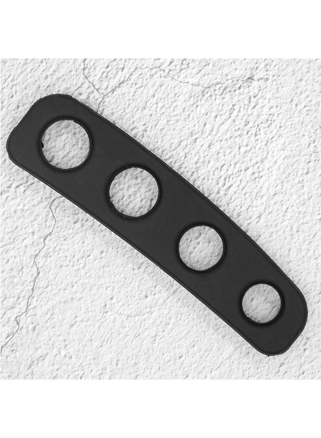 Generic 2 Pcs Basketball Shooting Trainer Aid, High elasticity Silica Gel Finger Training Equipment, Basketball Trainer for Youth and Adult (Black)  - Image 5