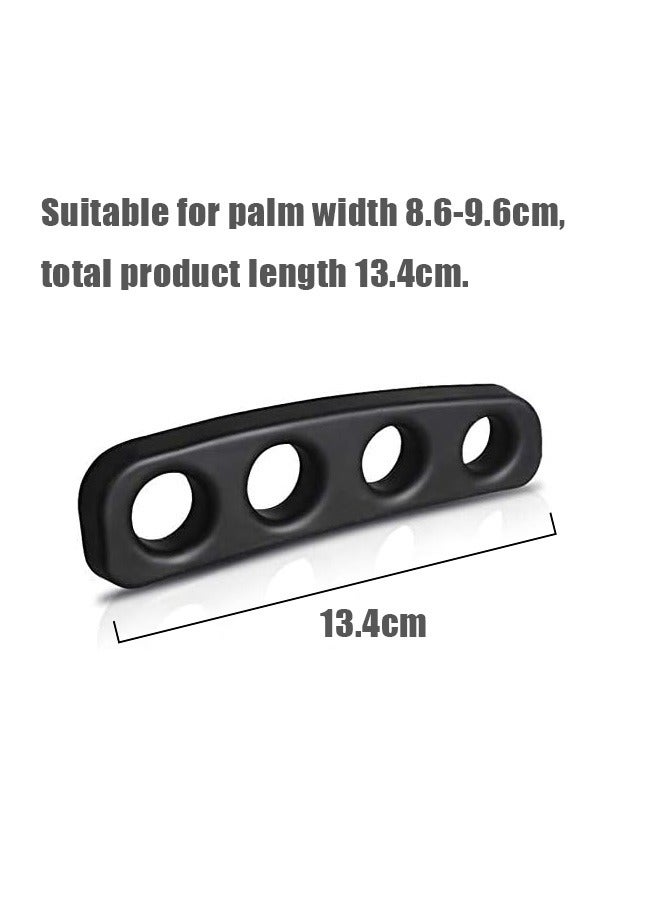 Generic 2 Pcs Basketball Shooting Trainer Aid, High elasticity Silica Gel Finger Training Equipment, Basketball Trainer for Youth and Adult (Black)  - Image 2