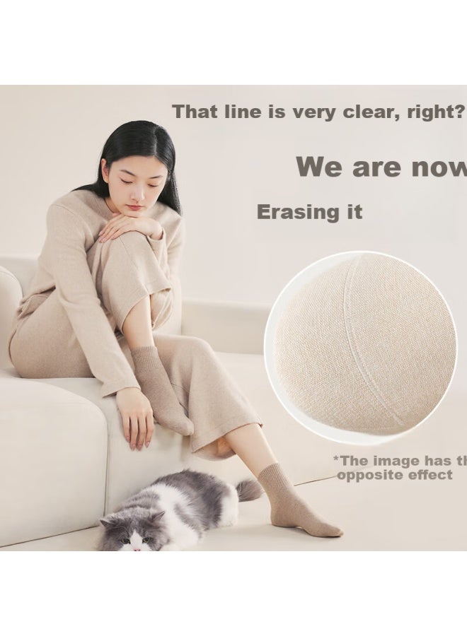 B&C.ROOM Cotton Bamboo House Women's Spring And Summer Mid-calf Socks, Pure Cotton Antibacterial And Odor-resistant Thin Style, Breathable Boneless Women's Short Socks 5 Pairs - Image 3