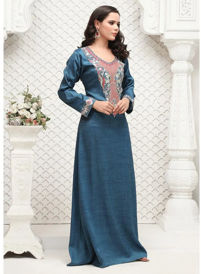 مكسيم كريشن جلابية طويلة بتطريز يدوي