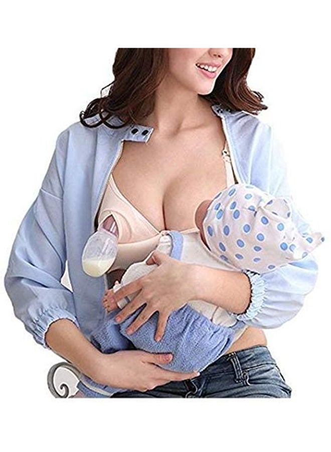 Silicone Breastfeeding Manual Breast Milk Pump Set For Baby Feeding With Lid - Image 5