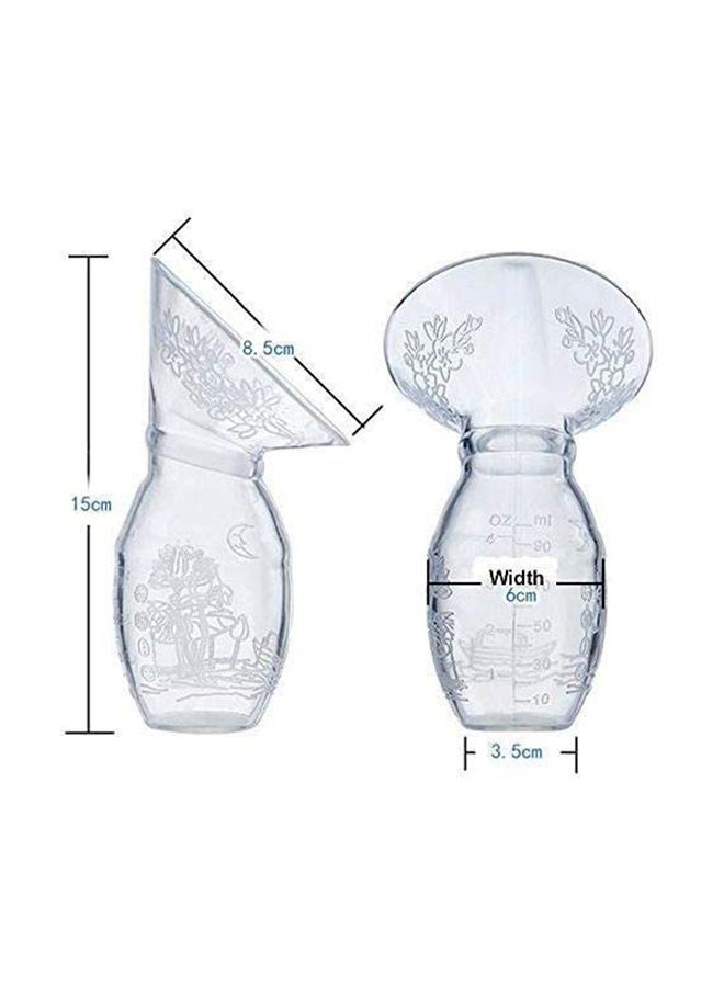 Silicone Breastfeeding Manual Breast Milk Pump Set For Baby Feeding With Lid - Image 4