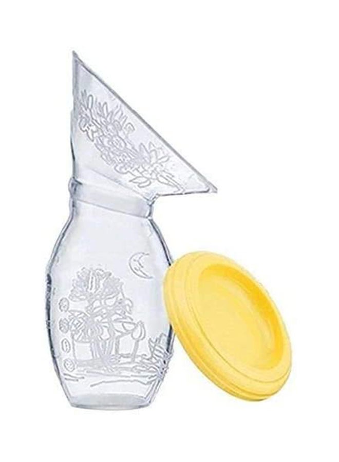 Silicone Breastfeeding Manual Breast Milk Pump Set For Baby Feeding With Lid - Image 1