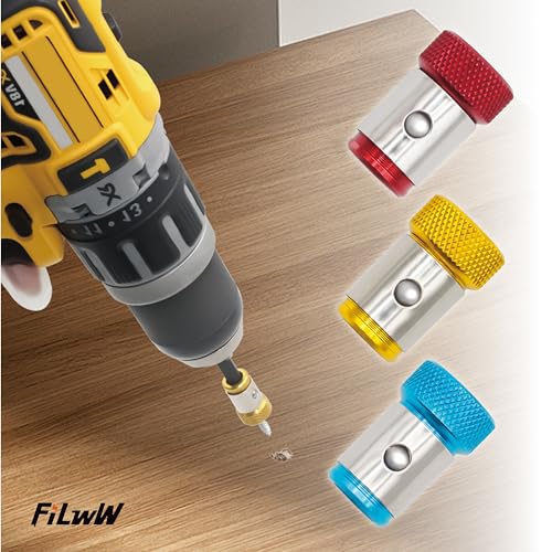 FiLwW 6 Pieces Strong Magnetic Screw Ring, 1/4 Inch/ 6.35 mm Universal Magnetic Screw Ring Bit for Hex Screwdriver and Power Bits - Image 4