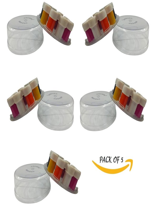 Quarya Bindi Bindiya Kumkum Tikka Colourful Forehead Sticker Golden Silver Stone Studded Simple Plain Round Designer Multicolour Velvet Maroon Bindis Sindoor For Women Girls Ladies (10 Bindi Flaps Plus 5 Satin Hair Scrunchies) - Image 3