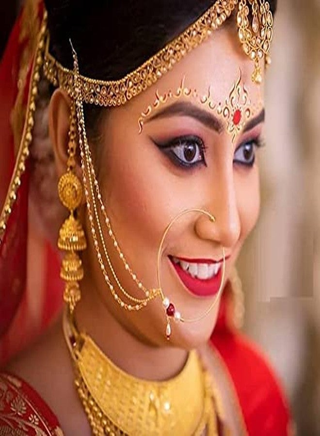 Quarya Bindi Bindiya Kumkum Tikka Colourful Forehead Sticker Golden Silver Stone Studded Simple Plain Round Designer Multicolour Velvet Maroon Bindis Sindoor For Women Girls Ladies (10 Bindi Flaps Plus 5 Satin Hair Scrunchies) - Image 5