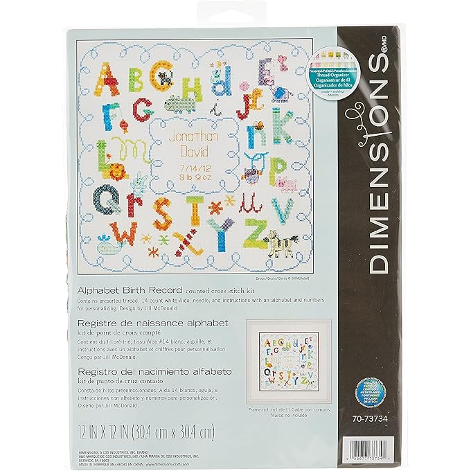 B/REC ALPHABET, Fabric, White, Pastels