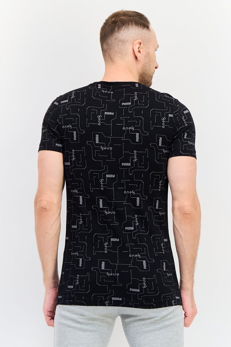 PUMA Men Sportswear Fit Short Sleeve Outdoor T-Shirt, Black - Image 3