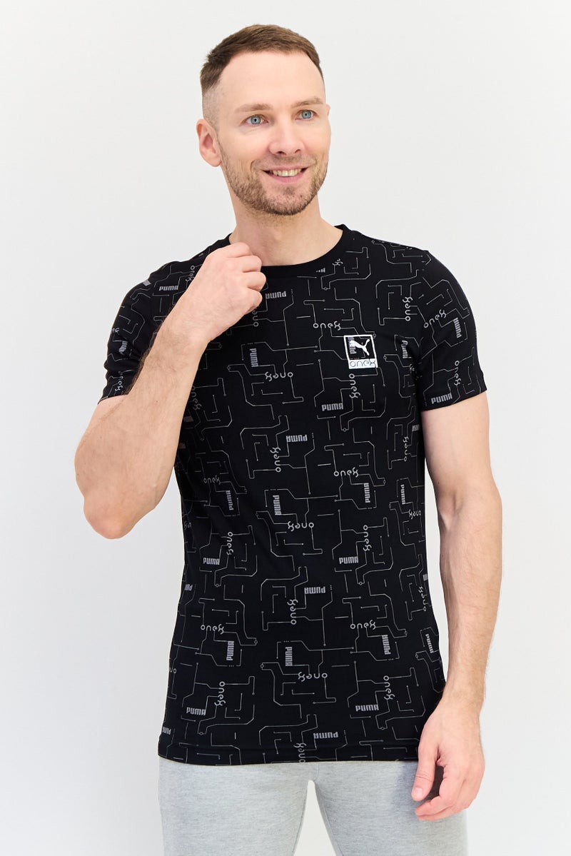 PUMA Men Sportswear Fit Short Sleeve Outdoor T-Shirt, Black - Image 1