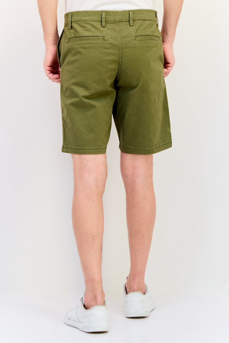 GAP Men 10 Inseam Chino Shorts, Olive - Image 2
