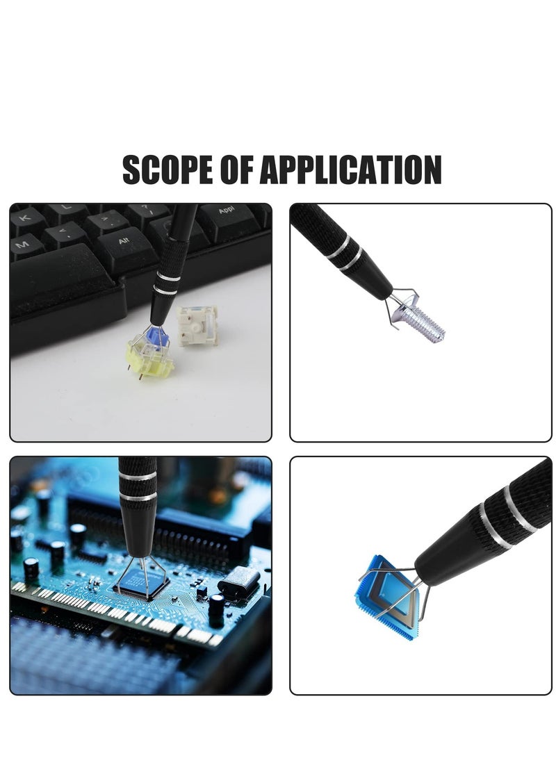 Mechanical Keyboard Switch Puller Set Keycap Remover Kit Keyboard Cleaner Tool Including Keycap Puller Switch Clamp Lube Pen with a Storage Bag - Image 5