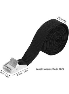 Generic 2 Pcs Lashing Straps, 1" x 6.5 ft Tie-Down Straps with Metal Buckle for Motorcycles,Trucks,Cargo,Bicycles  - Image 3
