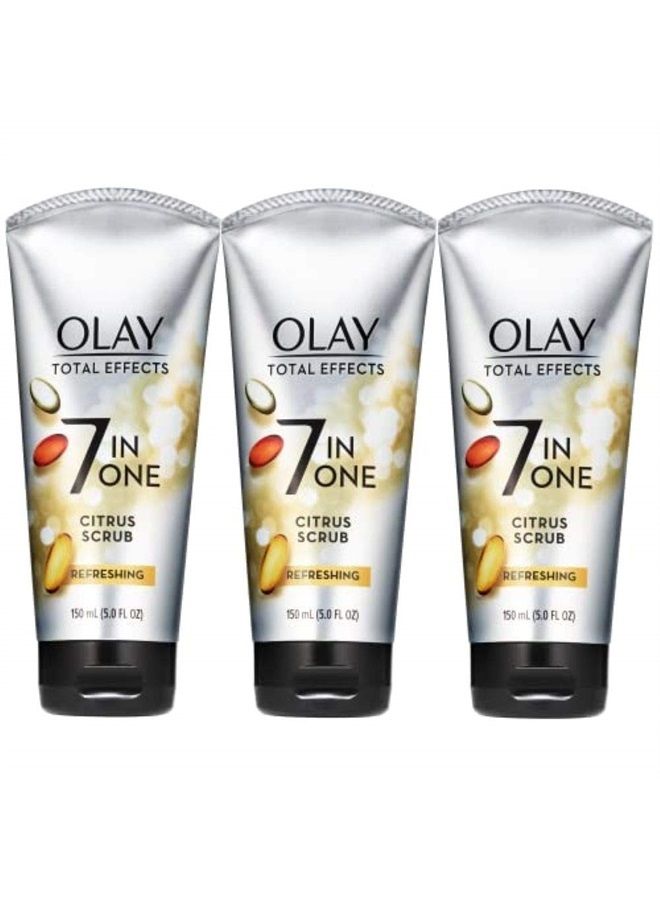 Olay Total Effects Citrus Facial Cleanser and Scrub, 5 Fl Oz (Pack of 3) - Image 1