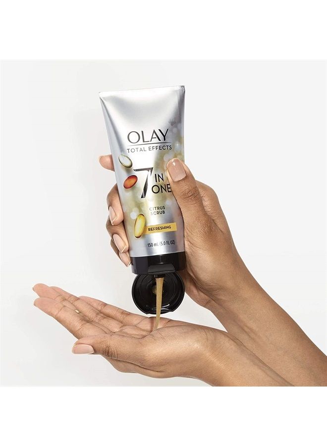 Olay Total Effects Citrus Facial Cleanser and Scrub, 5 Fl Oz (Pack of 3) - Image 2