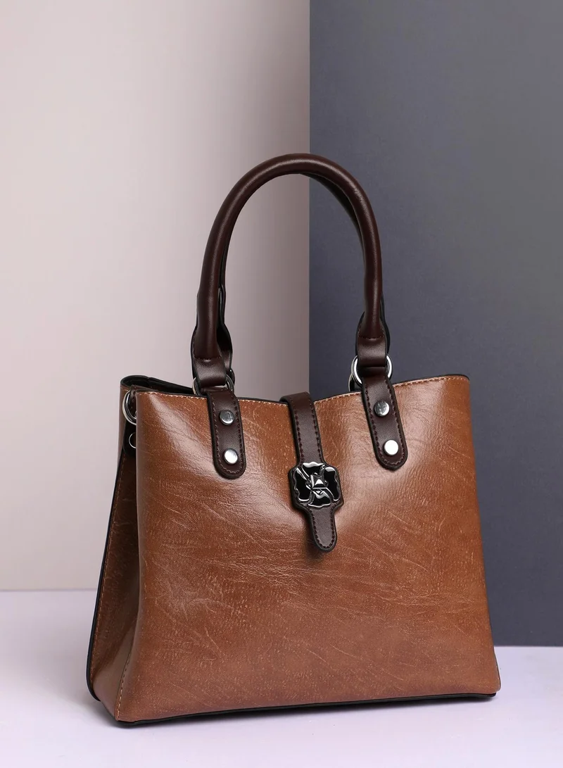 Haute Sauce Perma Brown Tanned Handbag