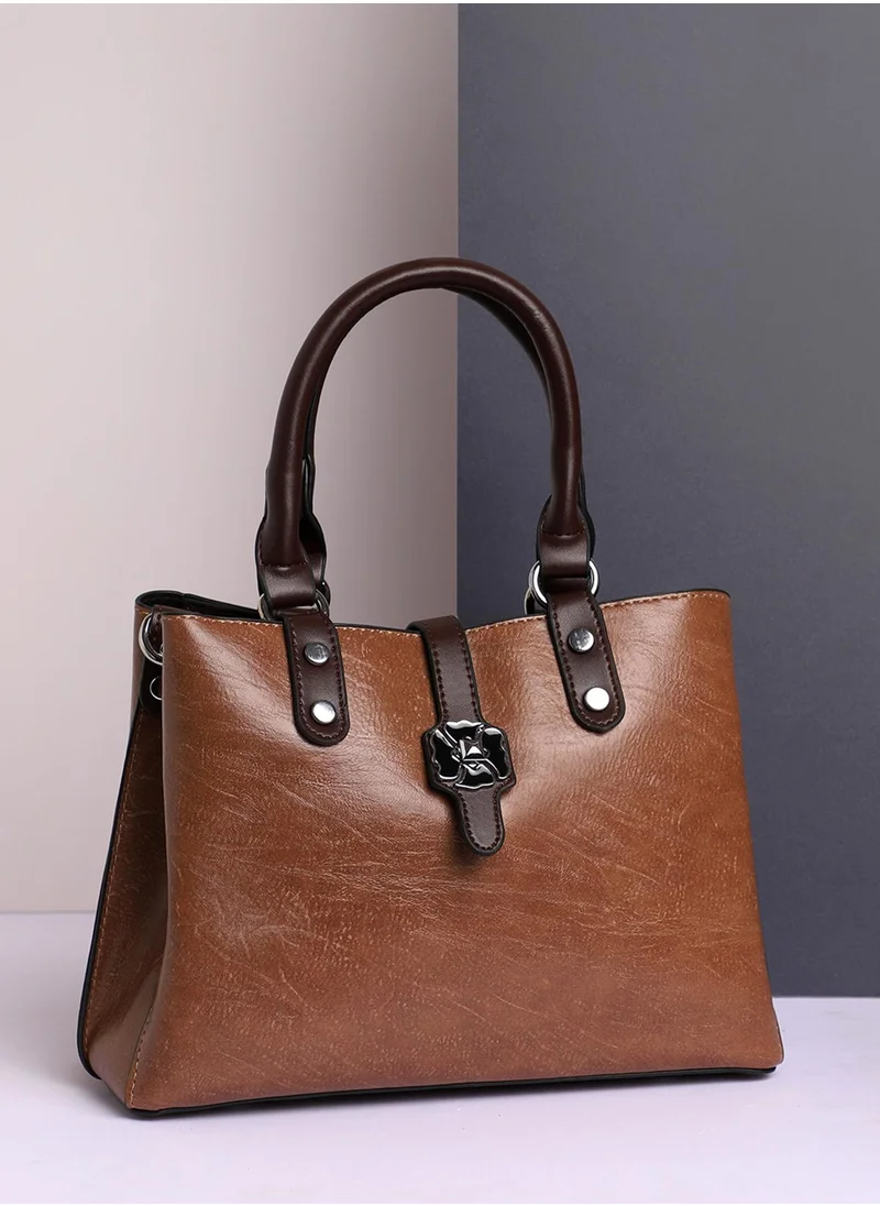 Haute Sauce Perma Brown Tanned Handbag