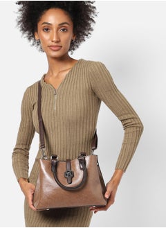 Haute Sauce Perma Brown Tanned Handbag  - Image 3