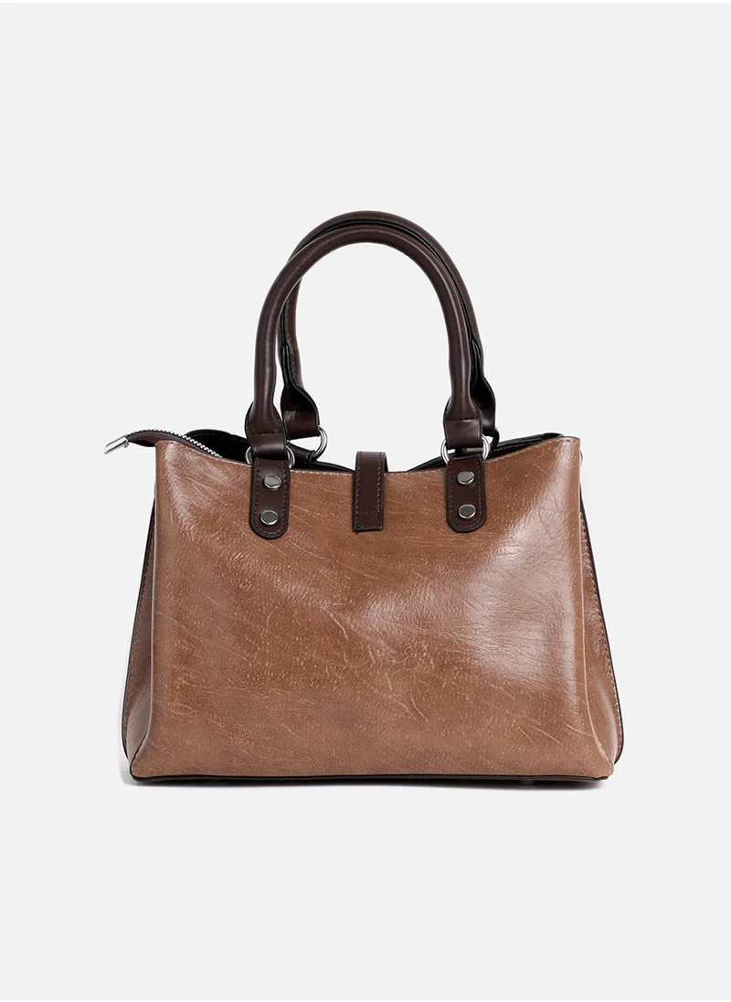 Haute Sauce Perma Brown Tanned Handbag
