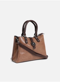 Haute Sauce Perma Brown Tanned Handbag  - Image 5