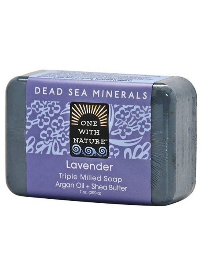 ONE WITH NATURE Dead Sea Mineral Soap Lavender 7Ounces (Pack Of 6) - Image 2