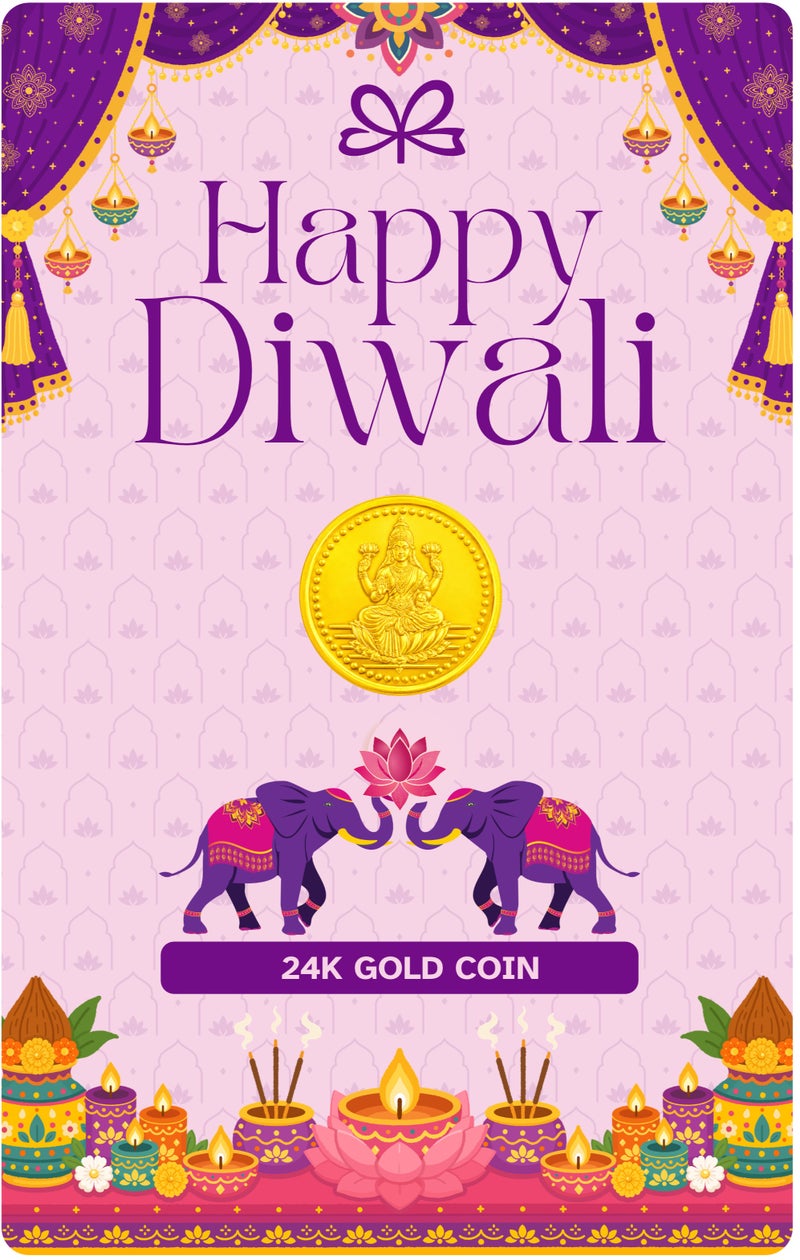 Celebrations Gold - Diwali 2g Coin - 24K 999.9 Pure Gold - 2026 - Image 1