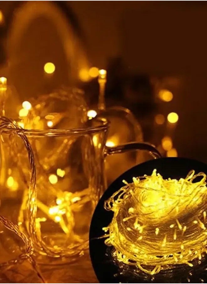 Generic LED String Decorative Light Yellow-USB-6M 40 led-Waterproof for Indoor Outdoor Tree Wedding Party Bedroom Warm White  - Image 2