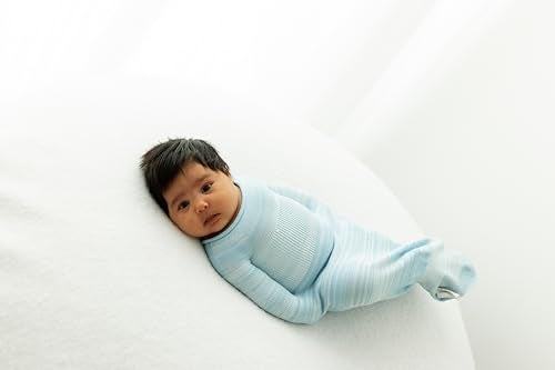 Swaddelini Swaddle Sleep Sack, Easy-to-Use Baby Sleep Sack, Helps Babies Sleep Longer, 0-3 Months, 6-12 Pounds, Made in USA, Blue - Image 3