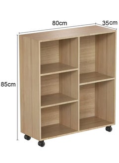 AGD Multifunctional Coffee Corner Storage Cabinet with Open Storage Shelves, Perfect for Home Office or Kitchen, Brown  - Image 3