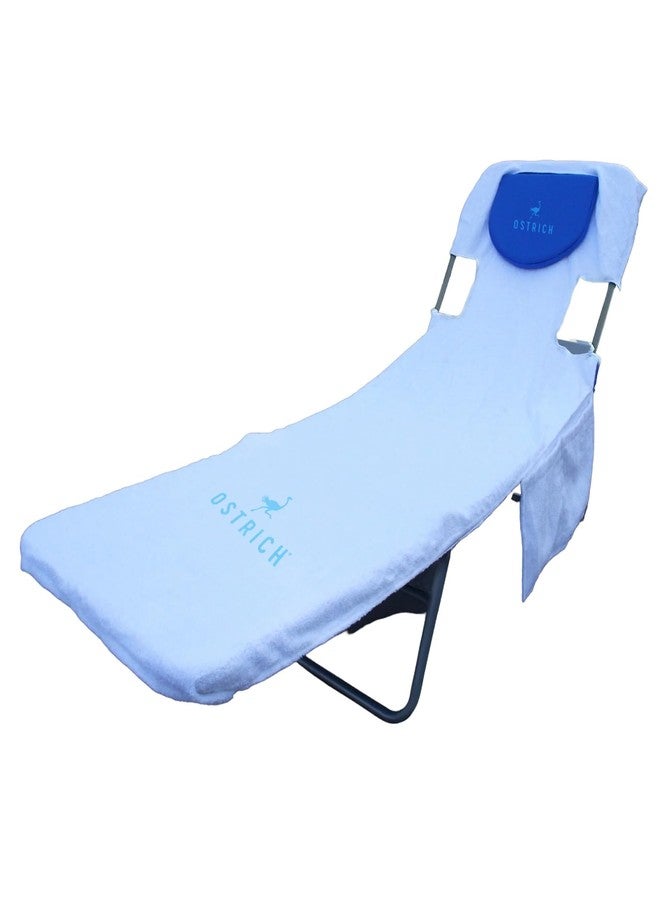 Ostrich Cutsom Fitted Beach Towel Designed to Fit on Chaise Lounge Beach Chairs- Towel Only - Image 1