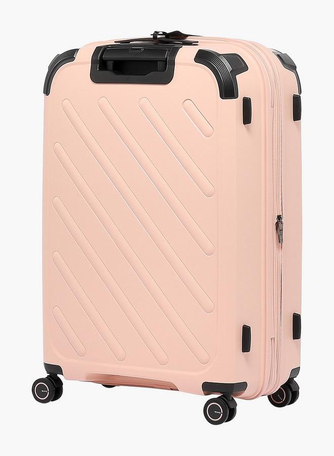 Wave Solid Hardcase Trolley Bag with Retractable Handle - 28 Inches Check-in Bag - Image 3