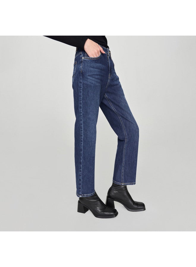 LEE 24 Early Spring Comfort Fit Classic Five-Pocket Mid Blue Women'S Jeans Trend - Image 5