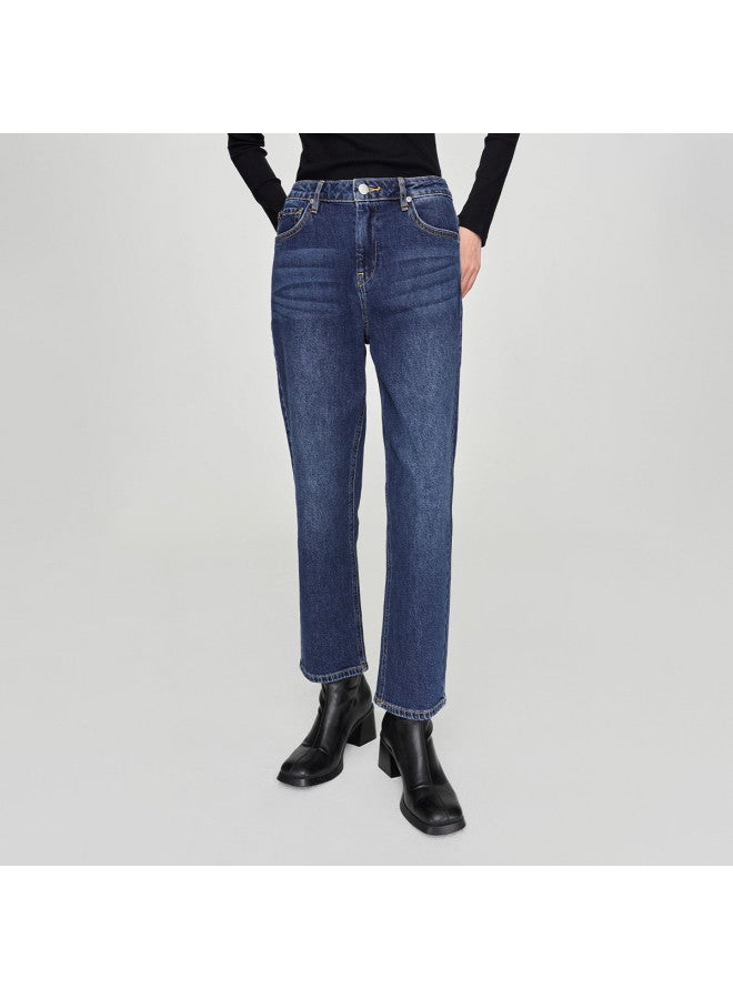 LEE 24 Early Spring Comfort Fit Classic Five-Pocket Mid Blue Women'S Jeans Trend - Image 2