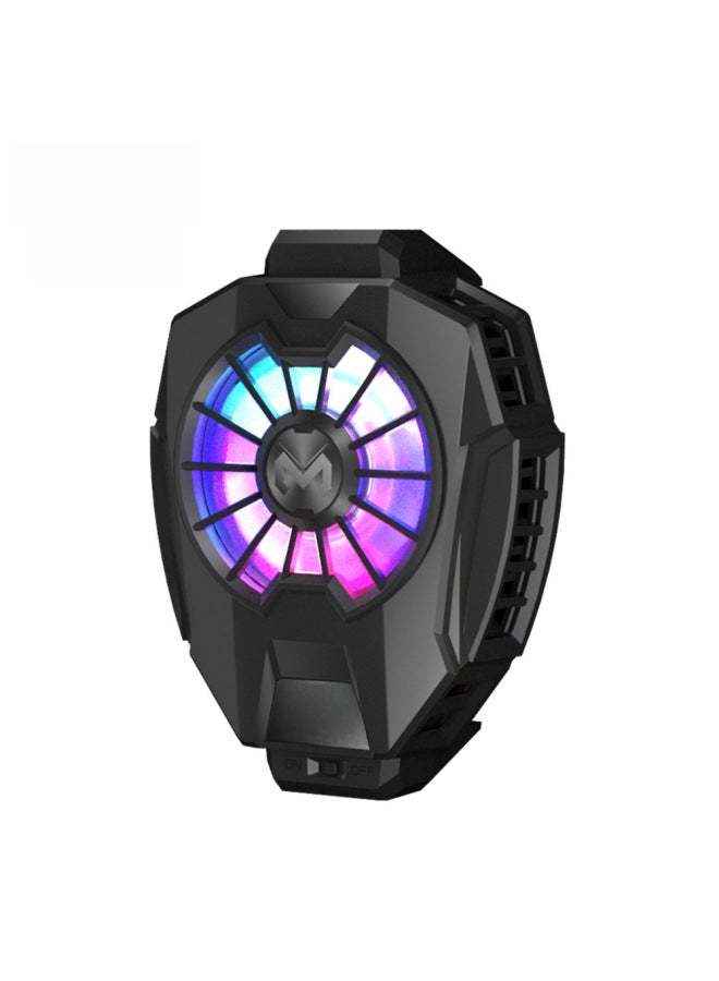 Rice Ink DL05 Mobile Phone Radiator Memo Digital Display Shift Magnetic Semiconductor Cooler Game Handle-Color:AK05 Even Point  - Image 5