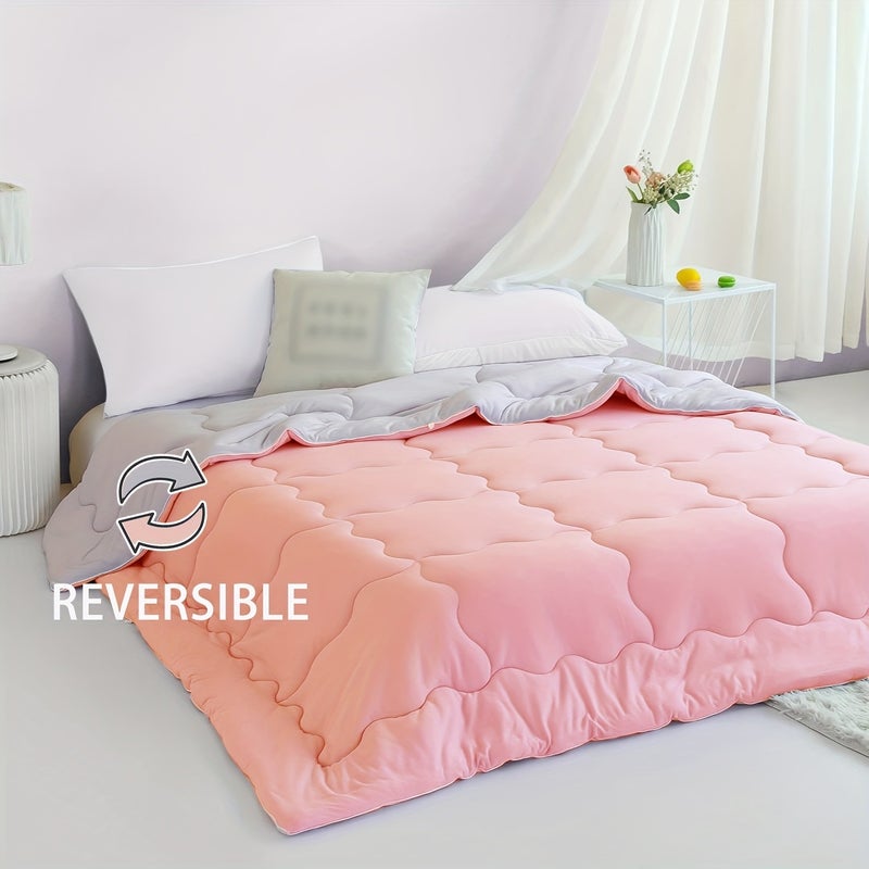 1pc Comforter Duvet Insert - Quilted Comforters, All Season Duvet, Polyester Filling, Bedding Comforter With Corner Tabs - Image 1